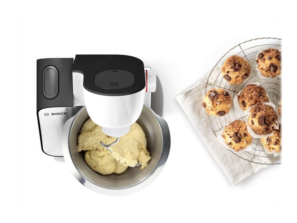 Bosch Haushalt Serie 4 Küchenmaschine 800W Weiß, Anthrazit