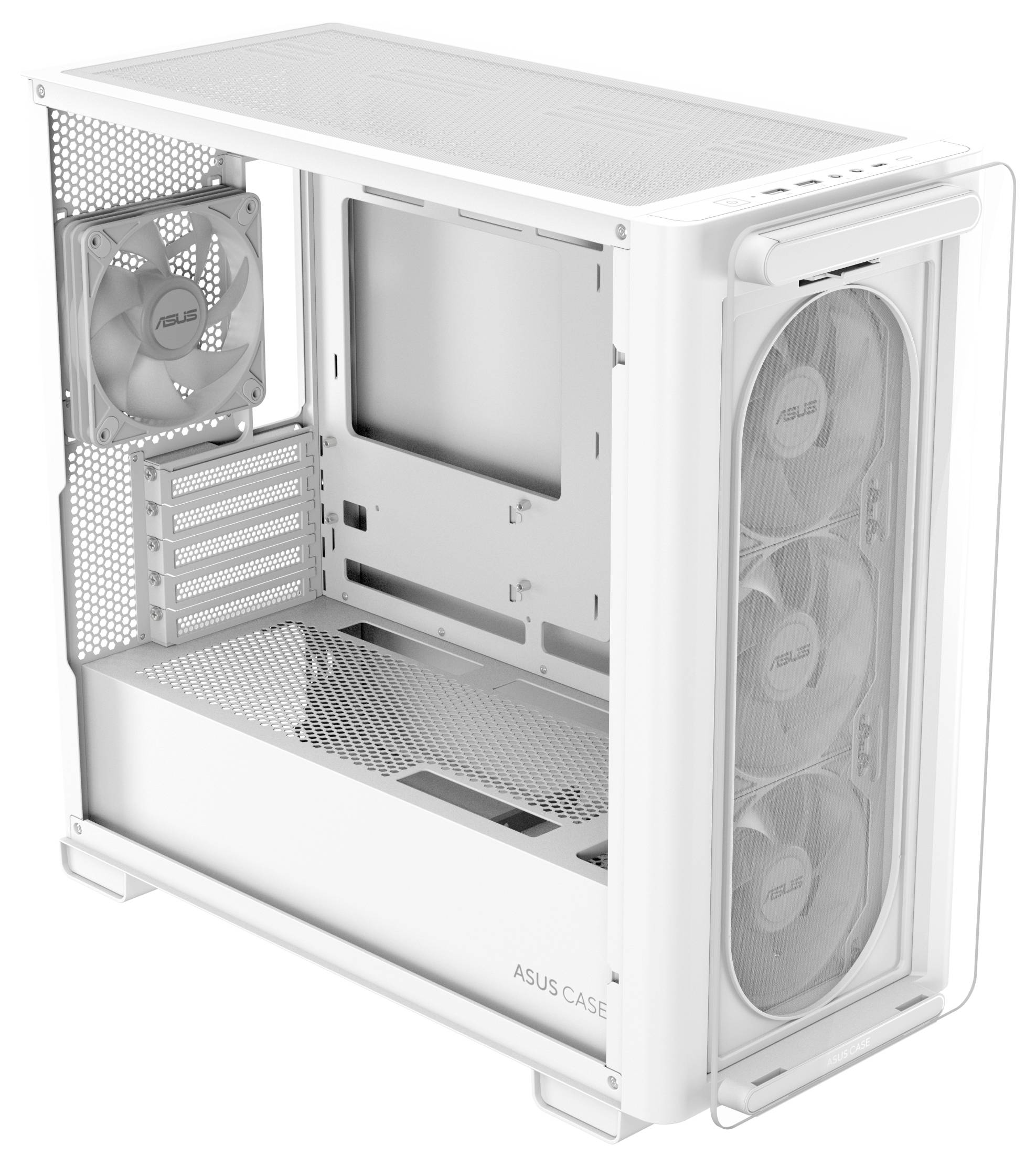 Asus A23 PLUS TG ARGB PC-Gehäuse Weiß