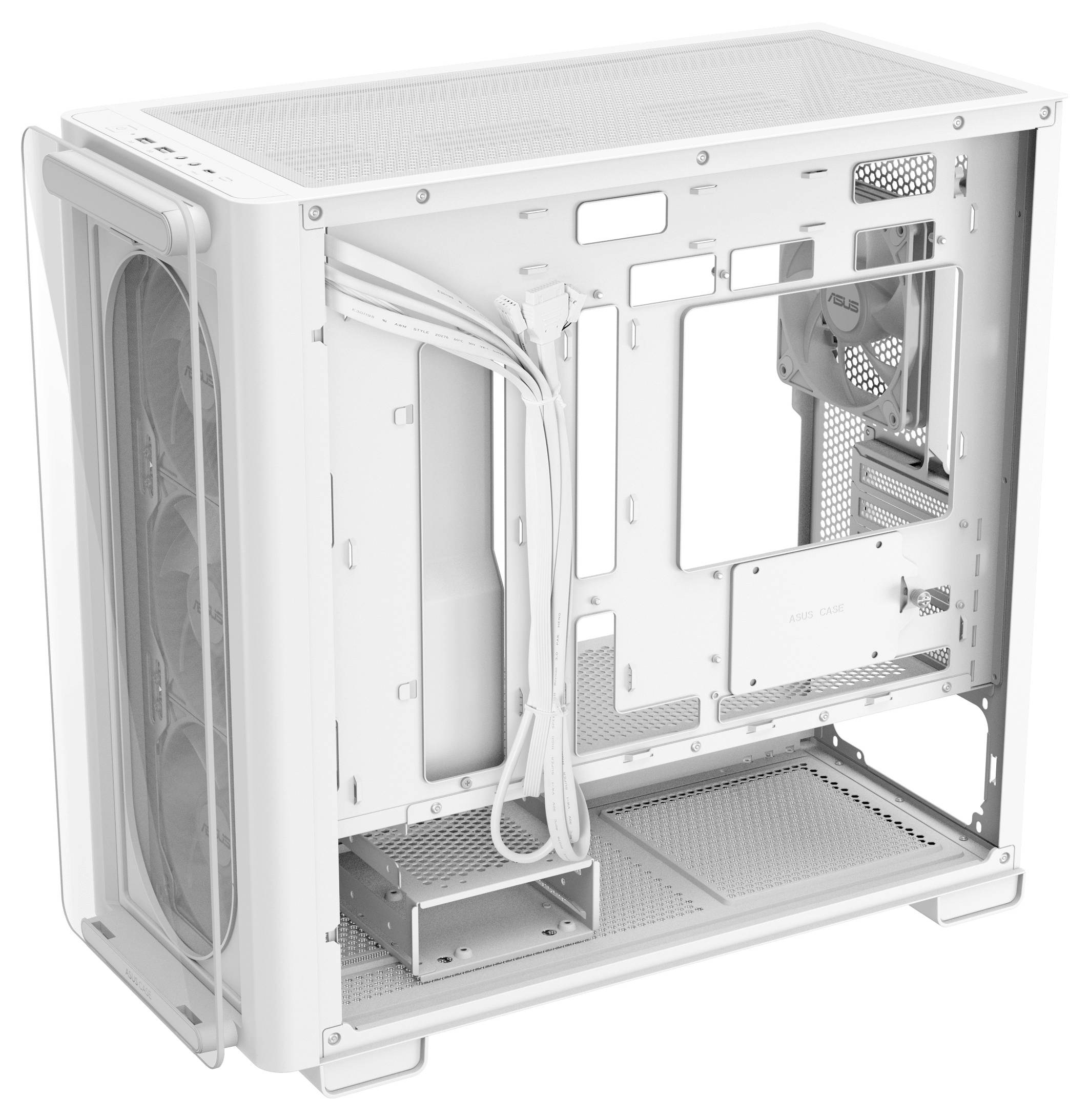 Asus A23 PLUS TG ARGB PC-Gehäuse Weiß