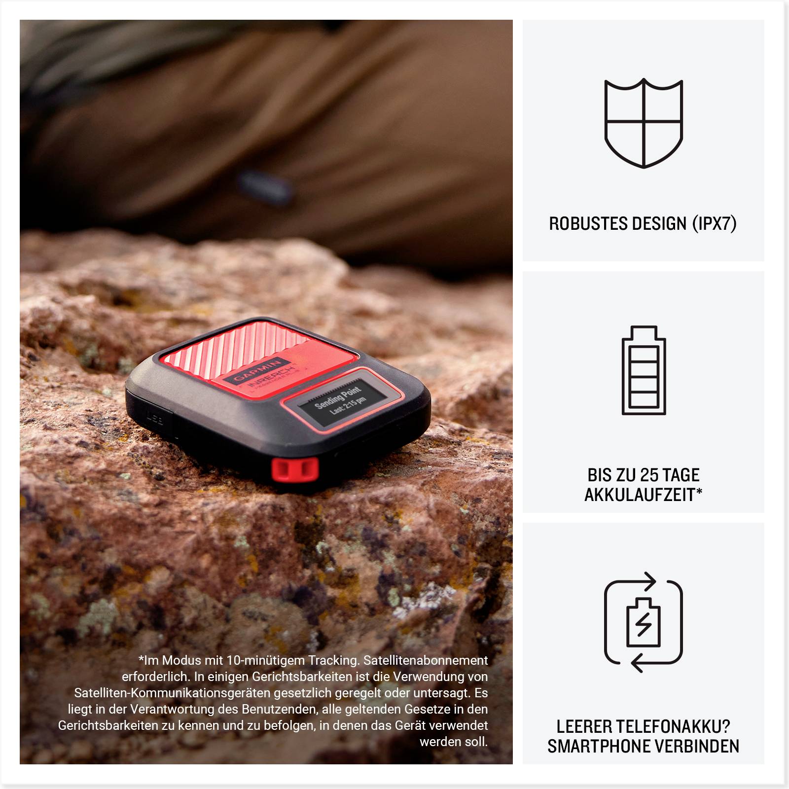 Garmin inReach Messenger Plus Outdoor Navi Wandern GPS