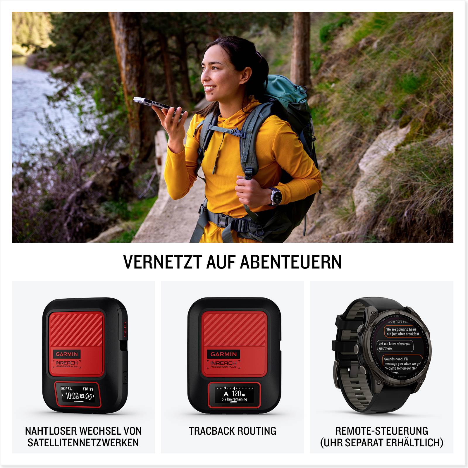 Garmin inReach Messenger Plus Outdoor Navi Wandern GPS