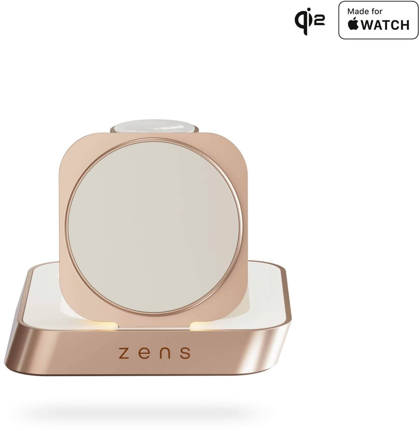 ZENS Induktions-Ladegerät Travel Series 2 in 1 ZEDC28W/00 Ausgänge Induktionslade-Standard Weiß, Kupfer