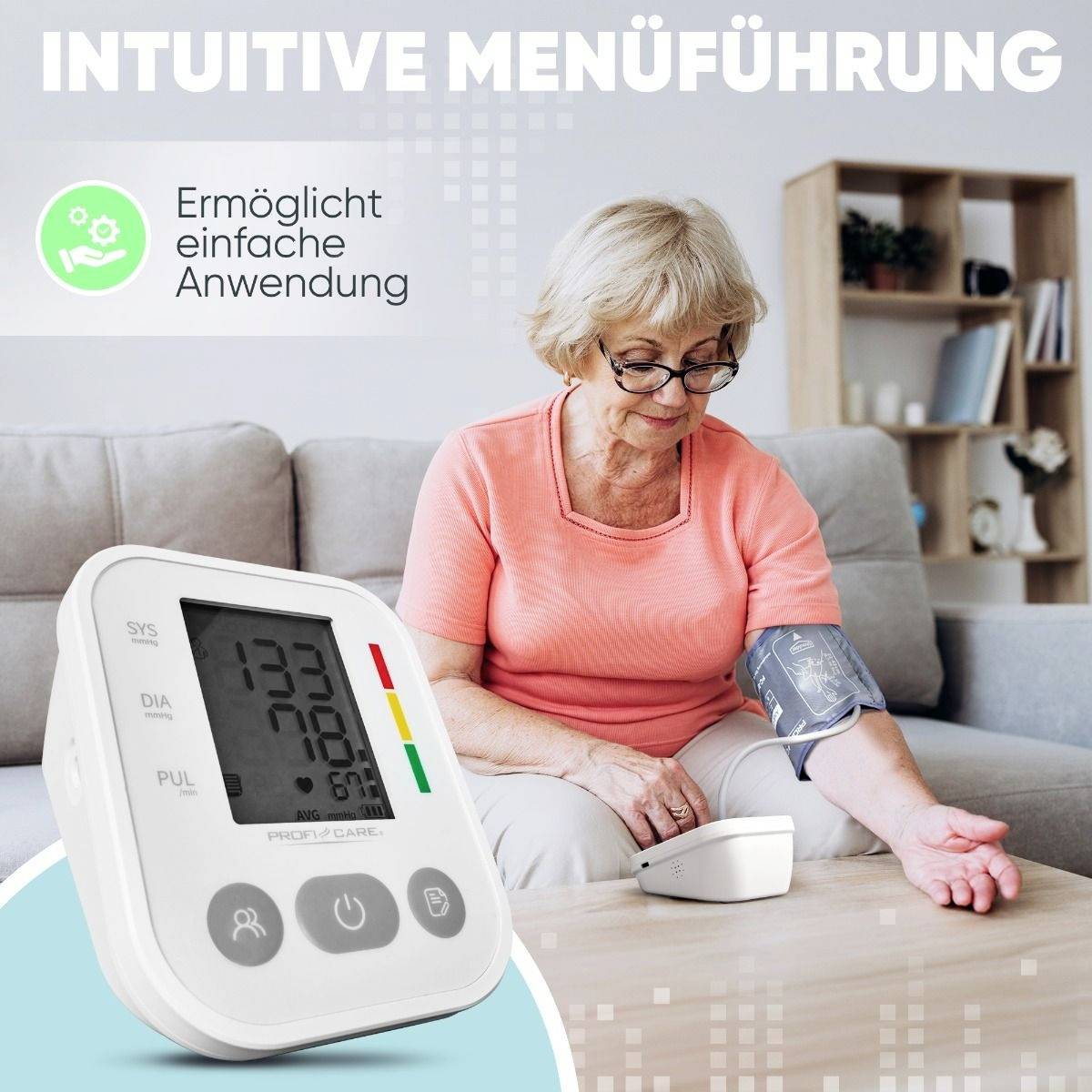 Profi-Care PC-BMG 3121 Oberarm Blutdruckmessgerät 331210