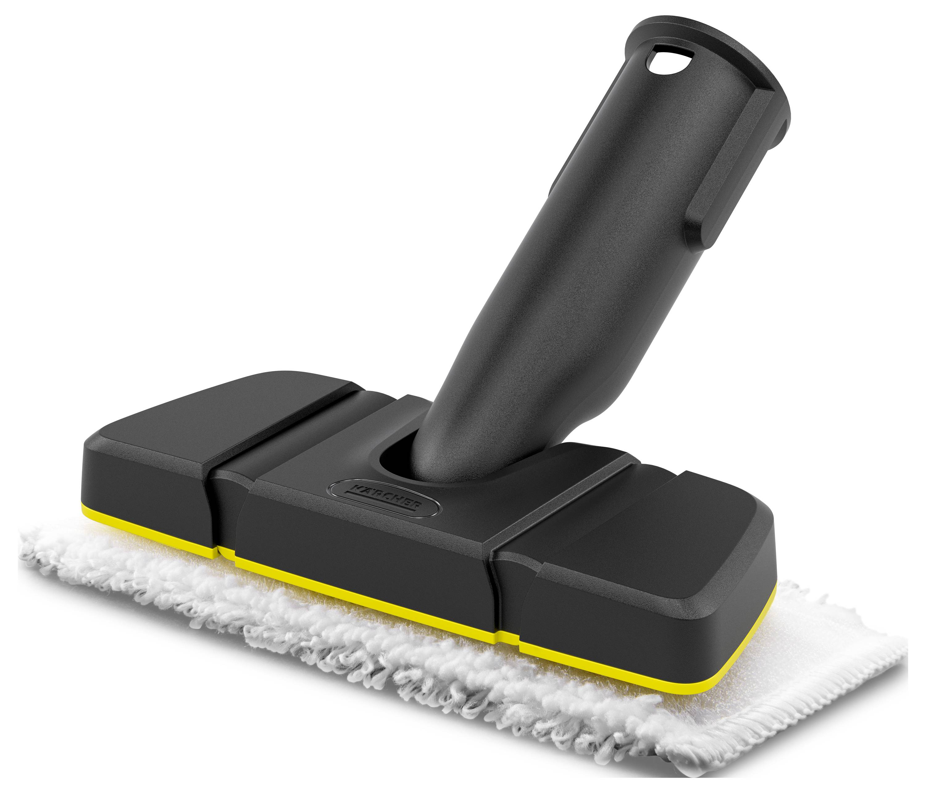 Flachdüse mit abnehmbarem Bezug, passend für Dampfreiniger. Geeignet zur effizienten Reinigung von Hartböden.