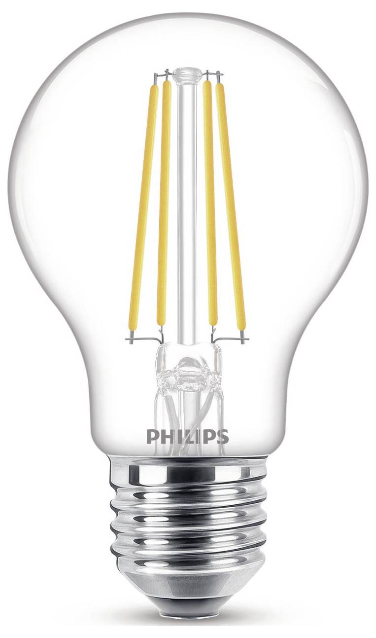 Philips LED 9290018150 LED EEK E (A - G) E27 Glühlampenform 7W = 60W Neutralweiß (Ø x L) 60mm x 106mm Filament 6St.