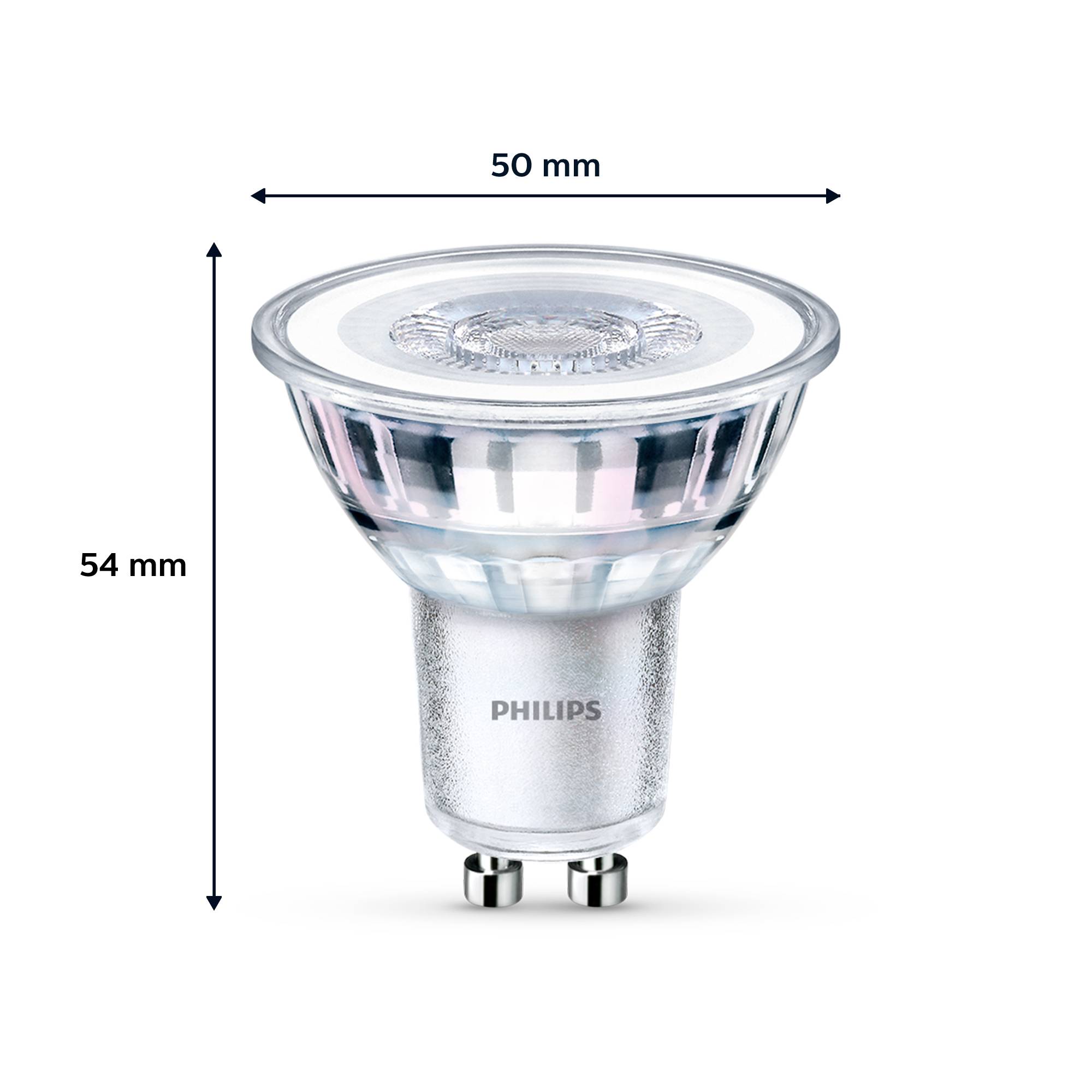 Philips LED 9290012182 LED EEK F (A - G) GU10 Reflektor 4.6W = 50W Neutralweiß (Ø x L) 50mm x 54mm 6St.