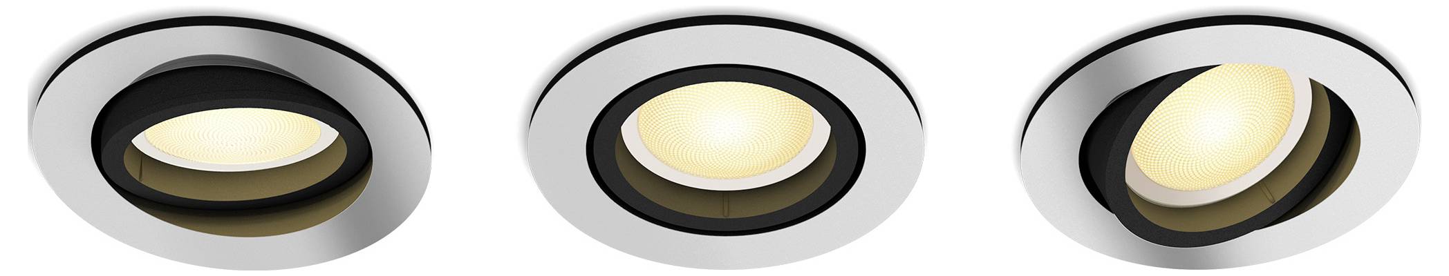 Philips Hue LED-Einbauleuchte 929003810901 EEK: E (A - G) Milliskin Hue GU10 12.6W Warmweiß bis Kaltweiß, RGB