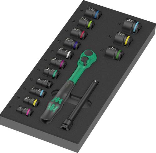 Wera 9724 Steckschlüsseleinsatz-Set 3/8 16teilig 05150114001