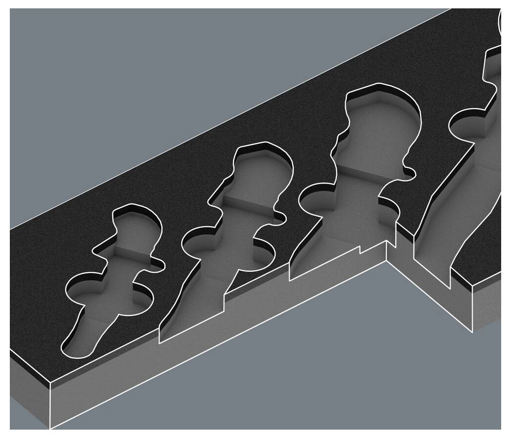 Wera 05137334001 9834 Schaumstoffeinlage 1 Stück (L x B x H) 392 x 172 x 30mm