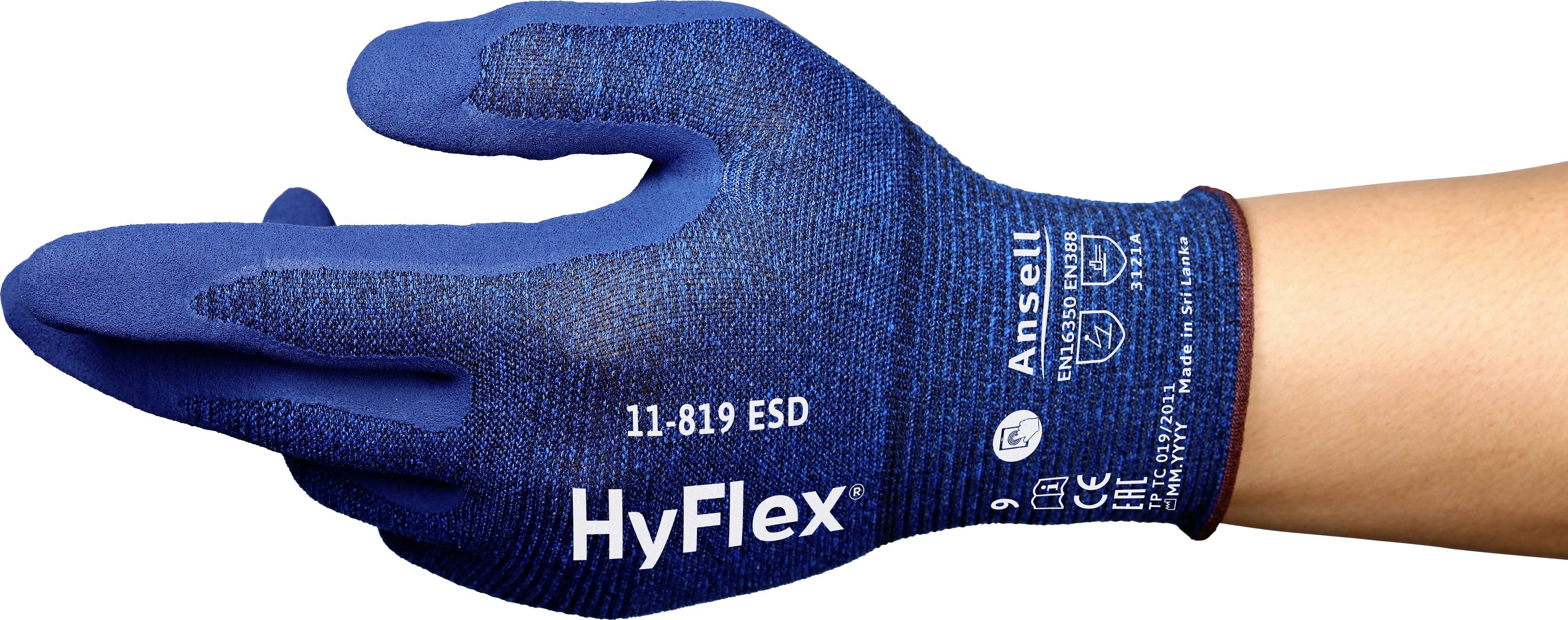 Ansell 11819R080-1P HyFlex Arbeitshandschuh Größe (Handschuhe): 8 EN 21420:2020 1 Paar
