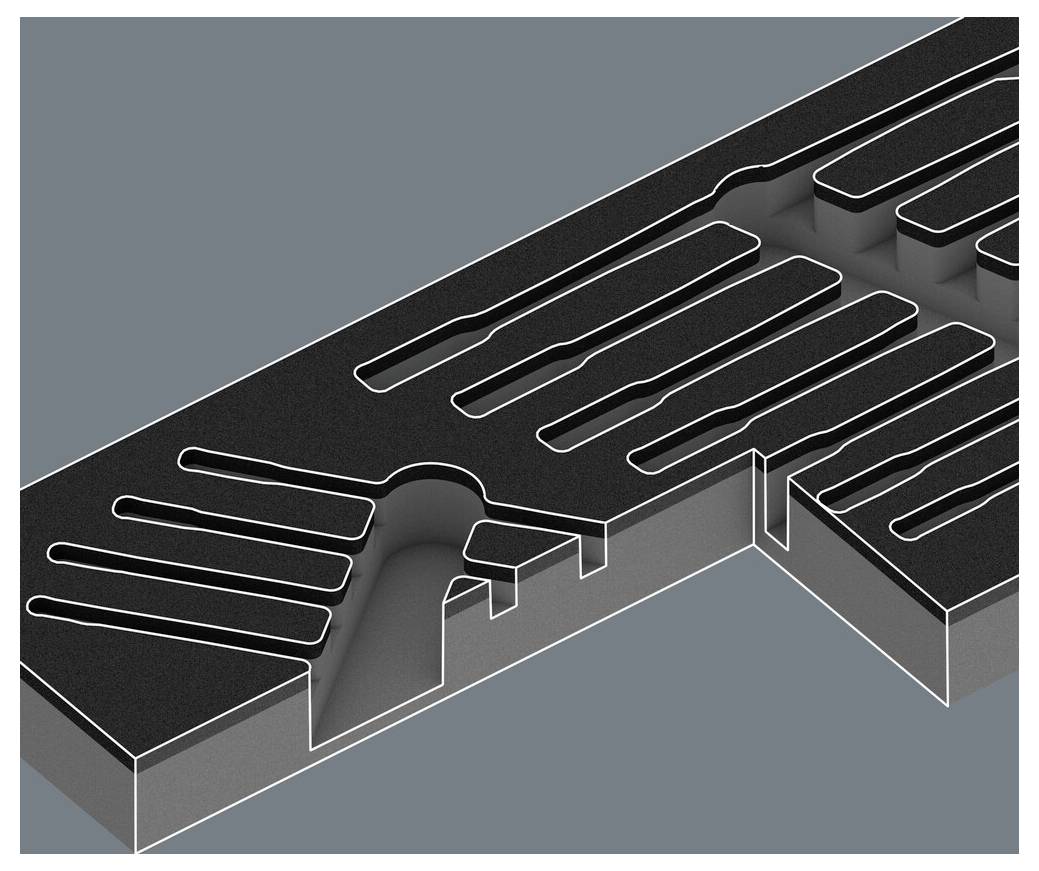 Wera 05137333001 9833 Schaumstoffeinlage 1 Stück (L x B x H) 392 x 172 x 30mm