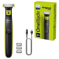 Philips OneBlade Bartschneider, Haarschneider, Körperhaartrimmer, Präzisions Trimmer, Rasierer abwaschbar, USB-Ladefunktion lime Philips OneBlade Bartschneider, Haarschneider, Körperhaartrimmer, Präzisions Trimmer, Rasierer abwaschbar, USB-Ladefunktion lime