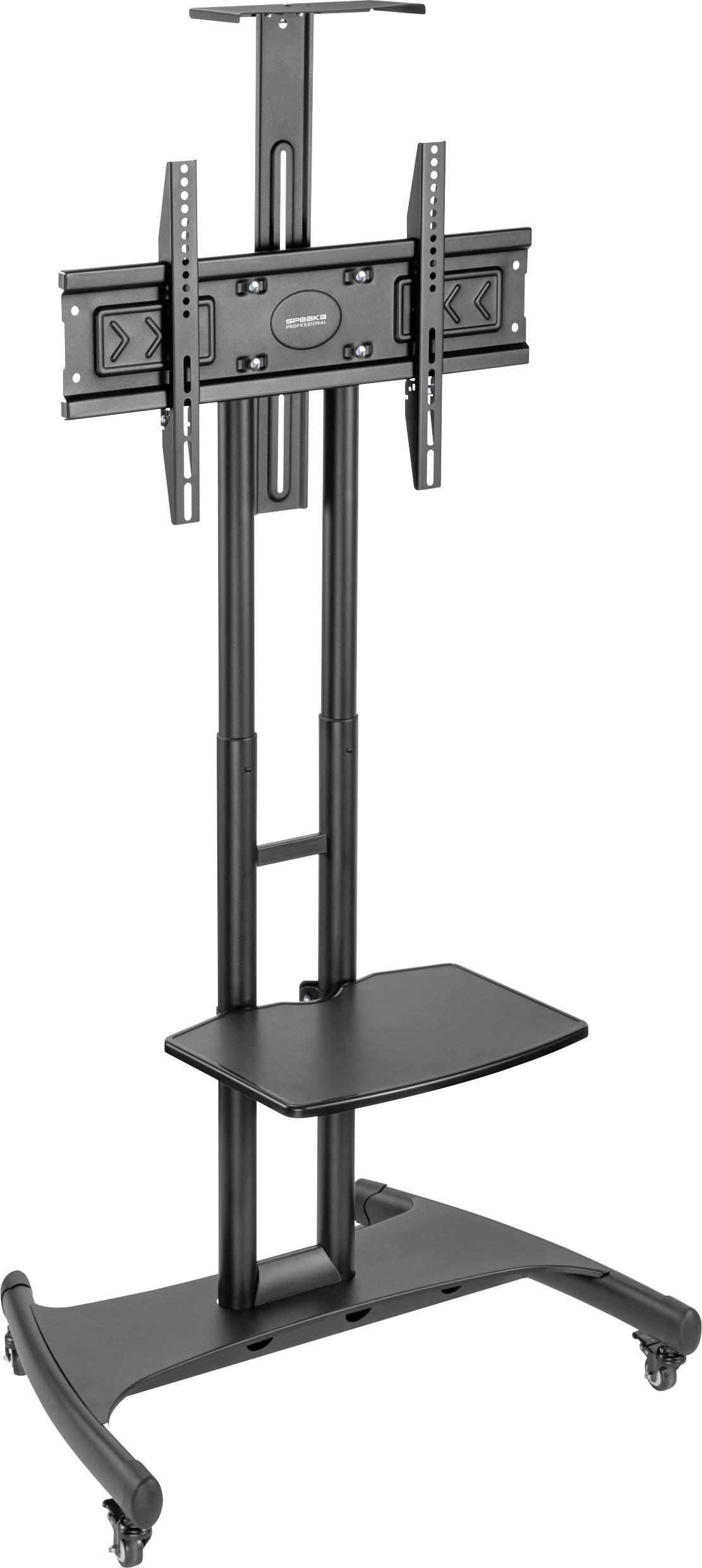 SpeaKa Professional SP-TVC-710 TV-Rollwagen 81,3cm (32") - 190,5cm (75") Bodenständer, Höhenverstellbar, Schwenkbar