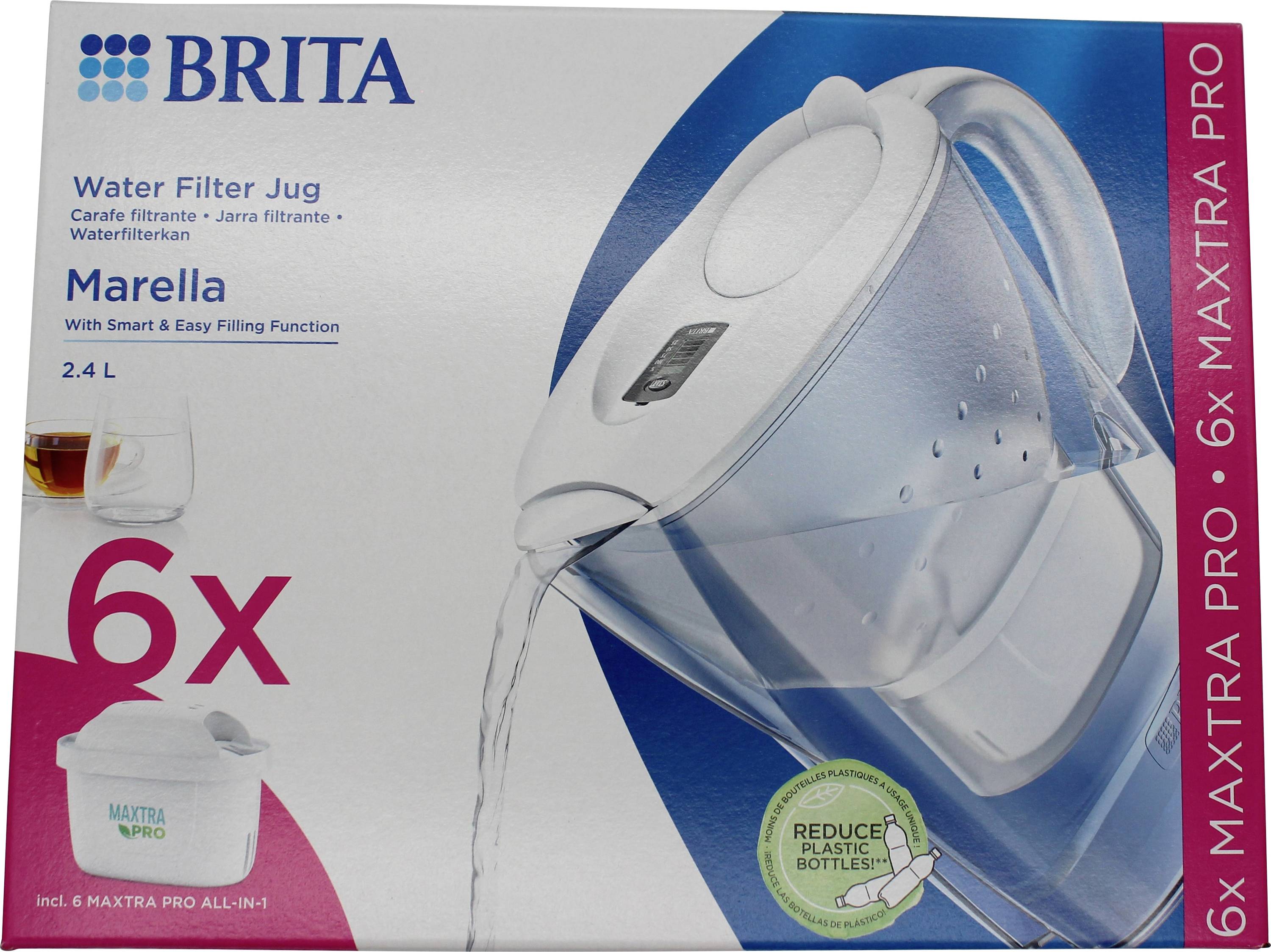 Brita 4006387124359 Wasserfilter 2.4 l Transparent, Weiß
