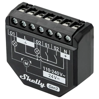 Shelly 2PM Gen3 Schalt-Messaktor Bluetooth, Wi-Fi Shelly 2PM Gen3 Schalt-Messaktor Bluetooth, Wi-Fi