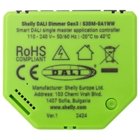 Shelly DALI Dimmer Gen3 Dimmaktor Bluetooth, Wi-Fi Shelly DALI Dimmer Gen3 Dimmaktor Bluetooth, Wi-Fi