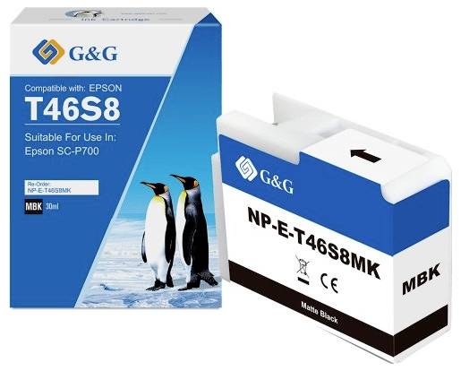 G&G Nachfülltinte Kompatibel Matt Schwarz NP-E-T46S8-MKGG