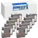 G&G Schriftband 10er Set BB-D-G-D1-45803-10 Kompatibel ersetzt DYMO 45803 Bandfarbe: Weiß Schriftfarbe: Schwarz 19mm 7m G&G Schriftband 10er Set BB-D-G-D1-45803-10 Kompatibel ersetzt DYMO 45803 Bandfarbe: Weiß Schriftfarbe: Schwarz 19mm 7m