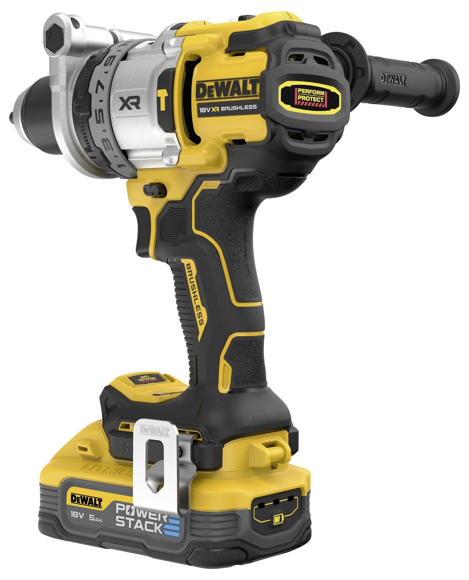 DEWALT DCD1007H2T-QW 3-Gang-Akku-Schlagbohrschrauber inkl. 2. Akku, inkl. Ladegerät