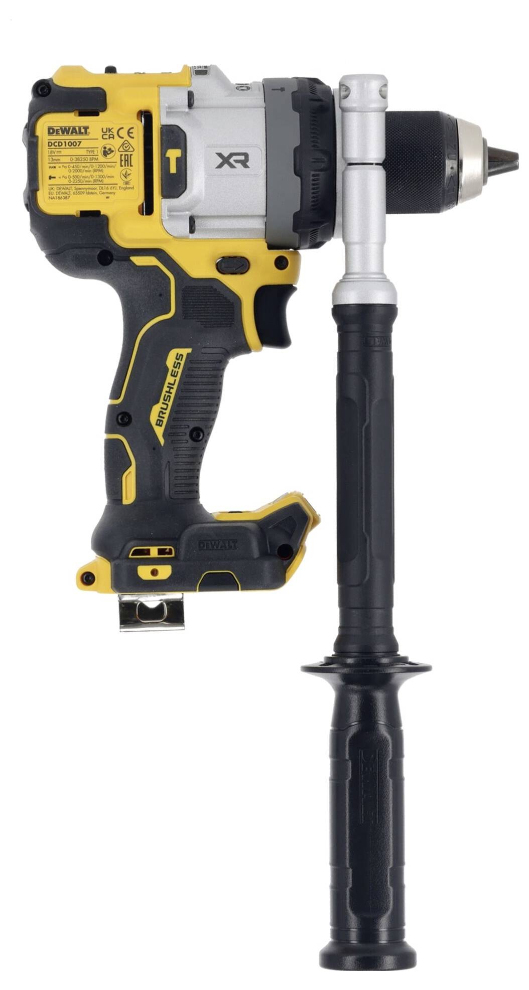 DEWALT DCD1007NT-XJ 3-Gang-Akku-Schlagbohrschrauber 1530 W ohne Akku, ohne Ladegerät