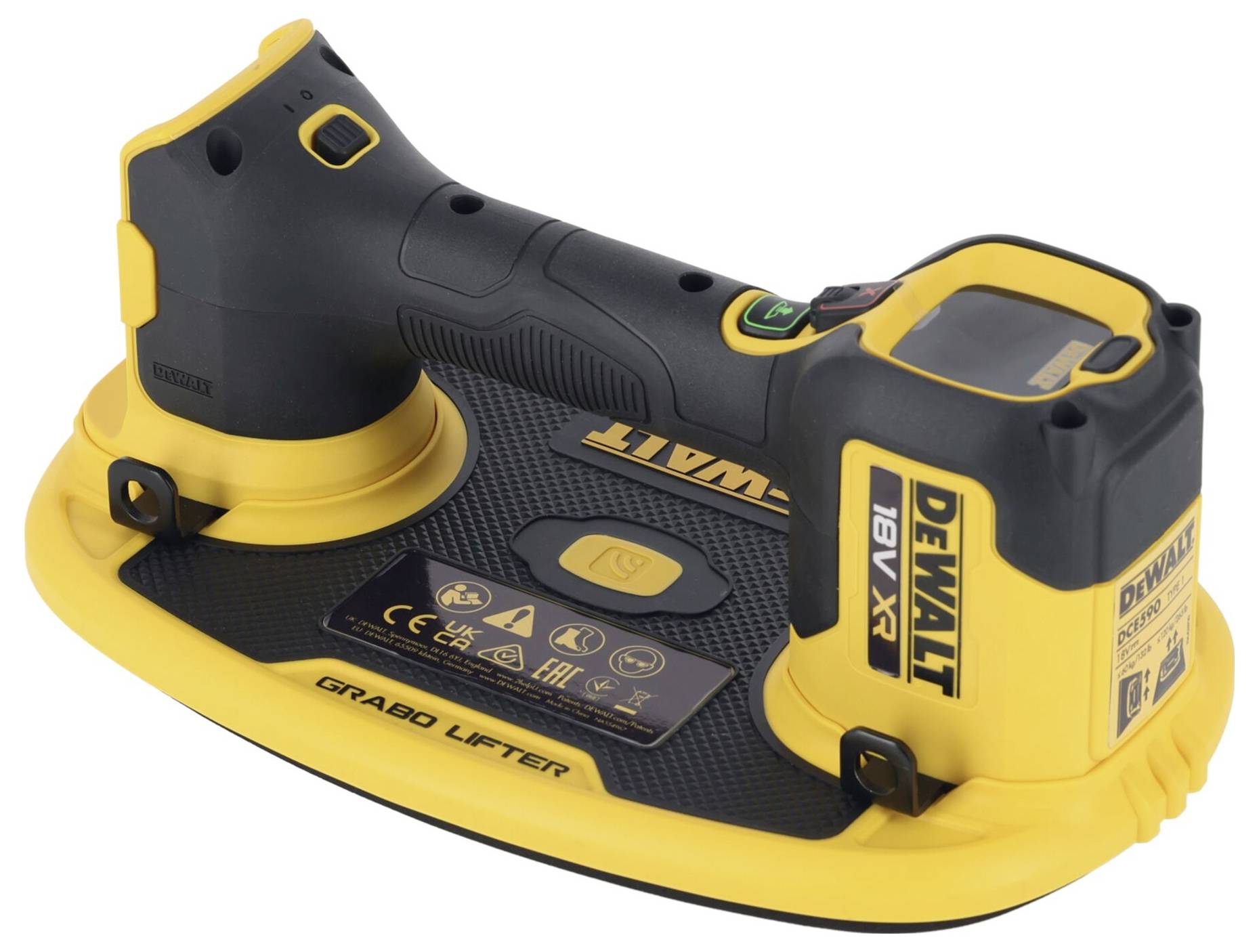 DEWALT DCE590N-XJ 18V XR Vakuum-Heber Basisvariante Tragkraft (max.) 120 kg