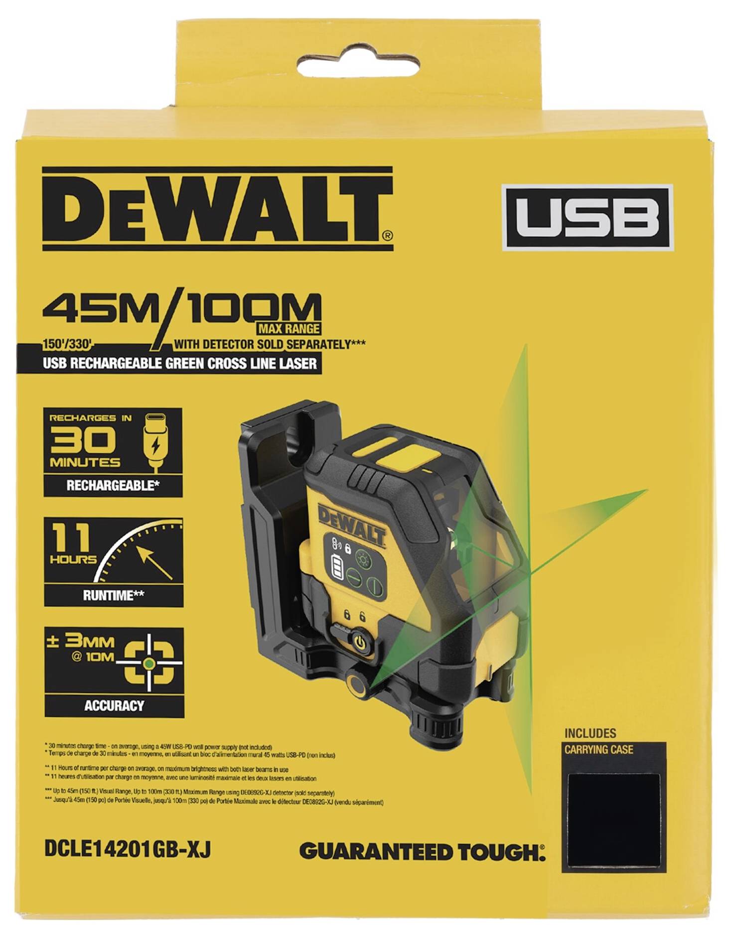 DEWALT Linienlaser Reichweite (max.): 30m