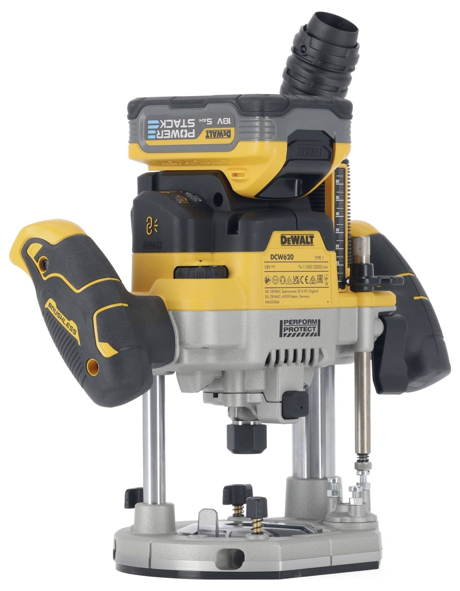 DEWALT Oberfräse DCW620H2-QW inkl. 2. Akku, inkl. Ladegerät