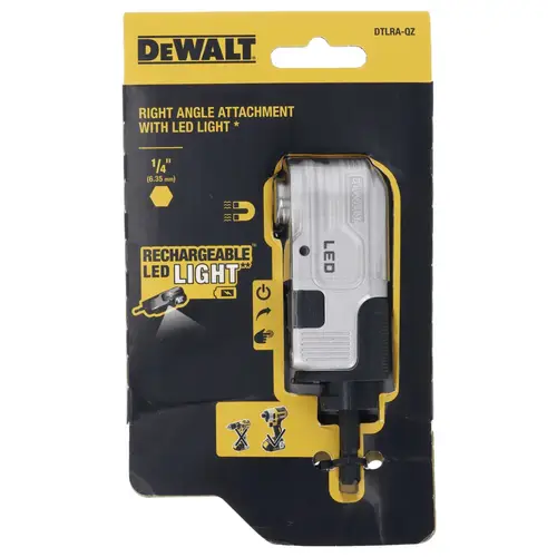 DEWALT Winkelvorsatz 1/4Z mit LED DTLRA-QZ DEWALT Winkelvorsatz 1/4Z mit LED DTLRA-QZ