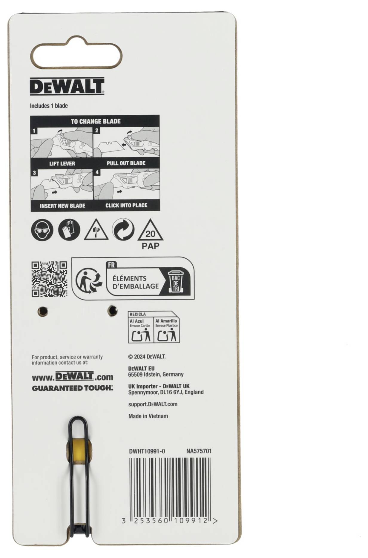 DEWALT DWHT10991-0 Klappmesser mit Trapezklinge 1 St.