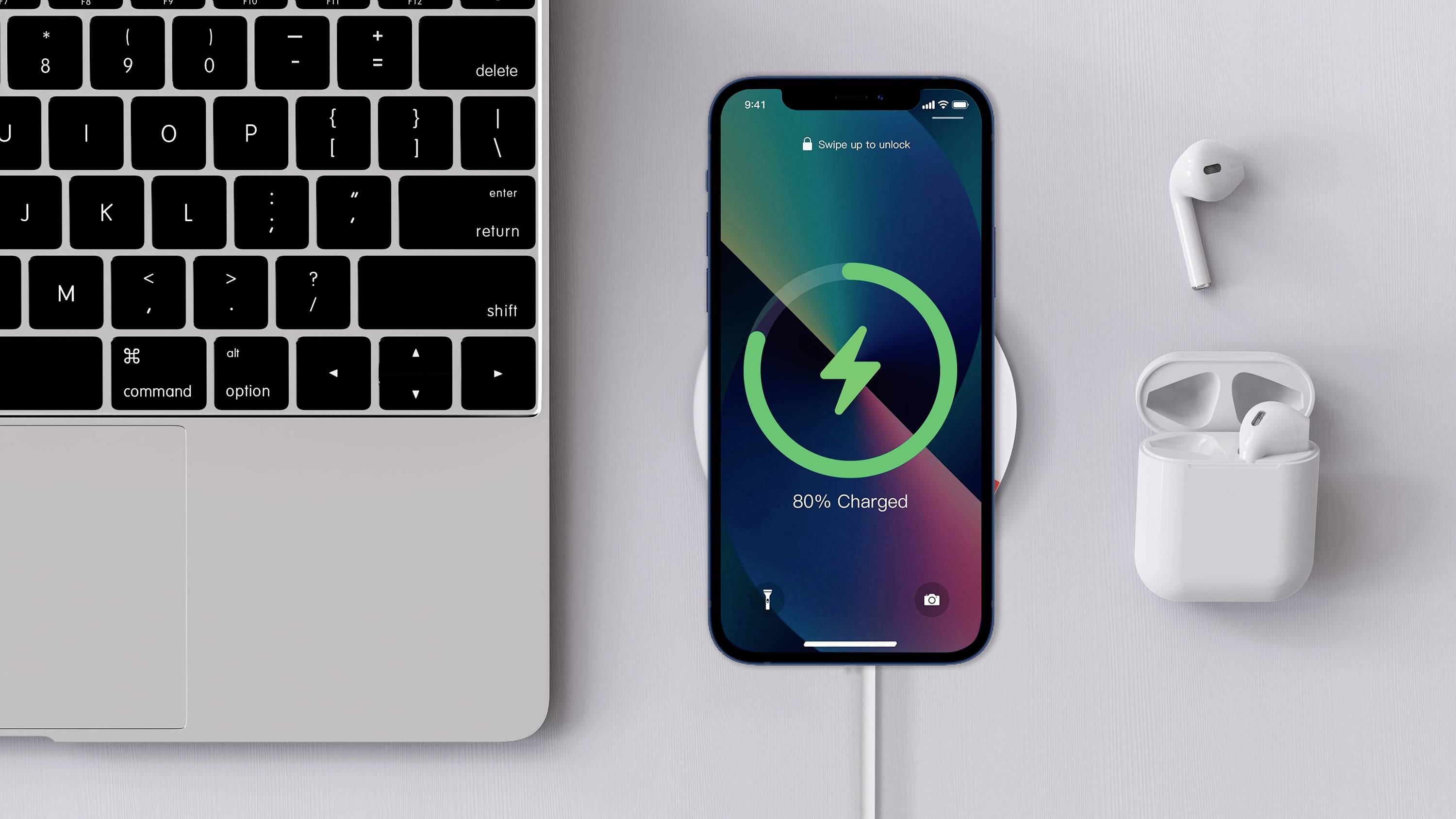 Skross Magsafe Wireless Charger Ladeadapter 5 W, 7.5 W, 10 W USB PD Weiß