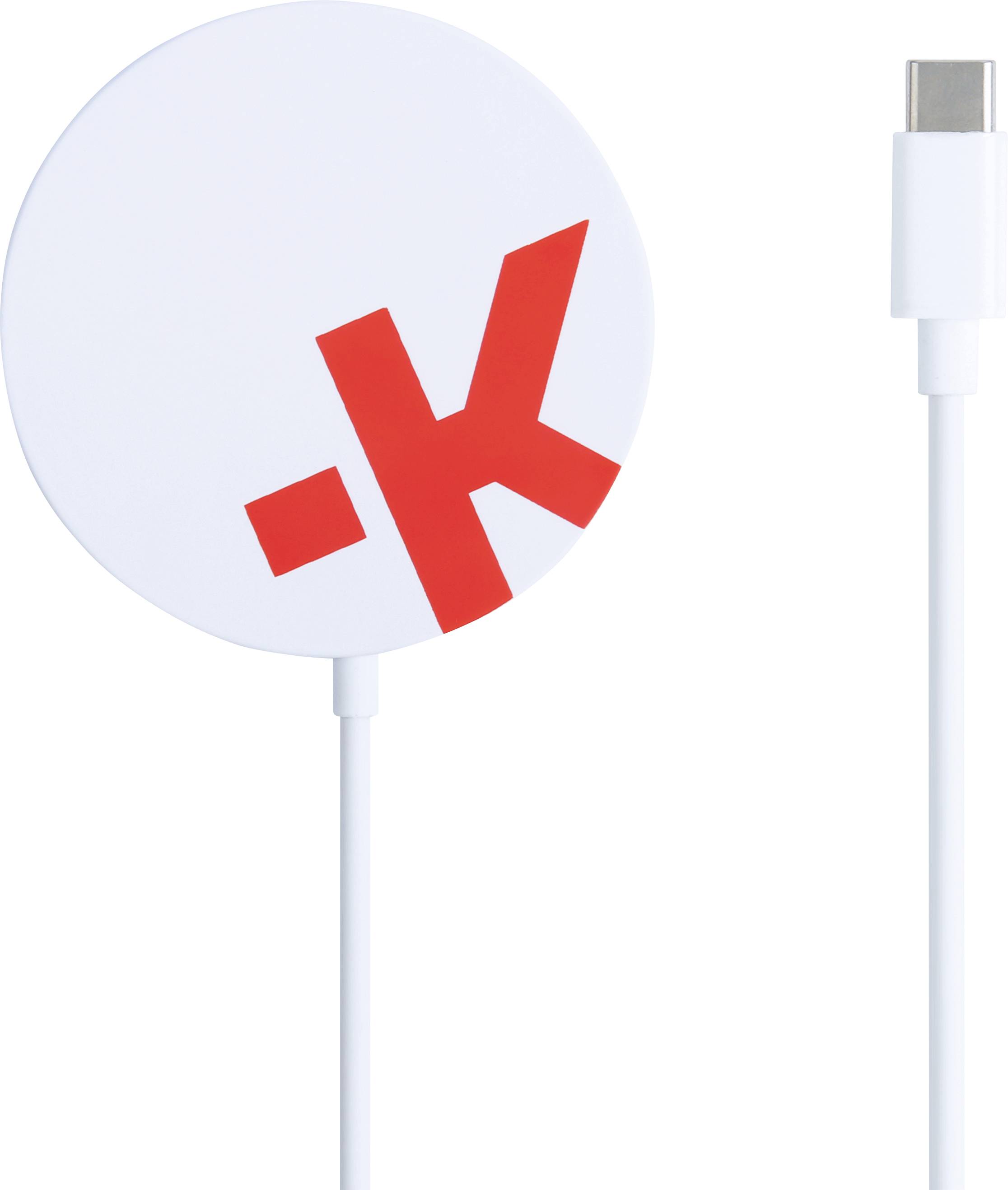 Skross Magsafe Wireless Charger Ladeadapter 5 W, 7.5 W, 10 W USB PD Weiß