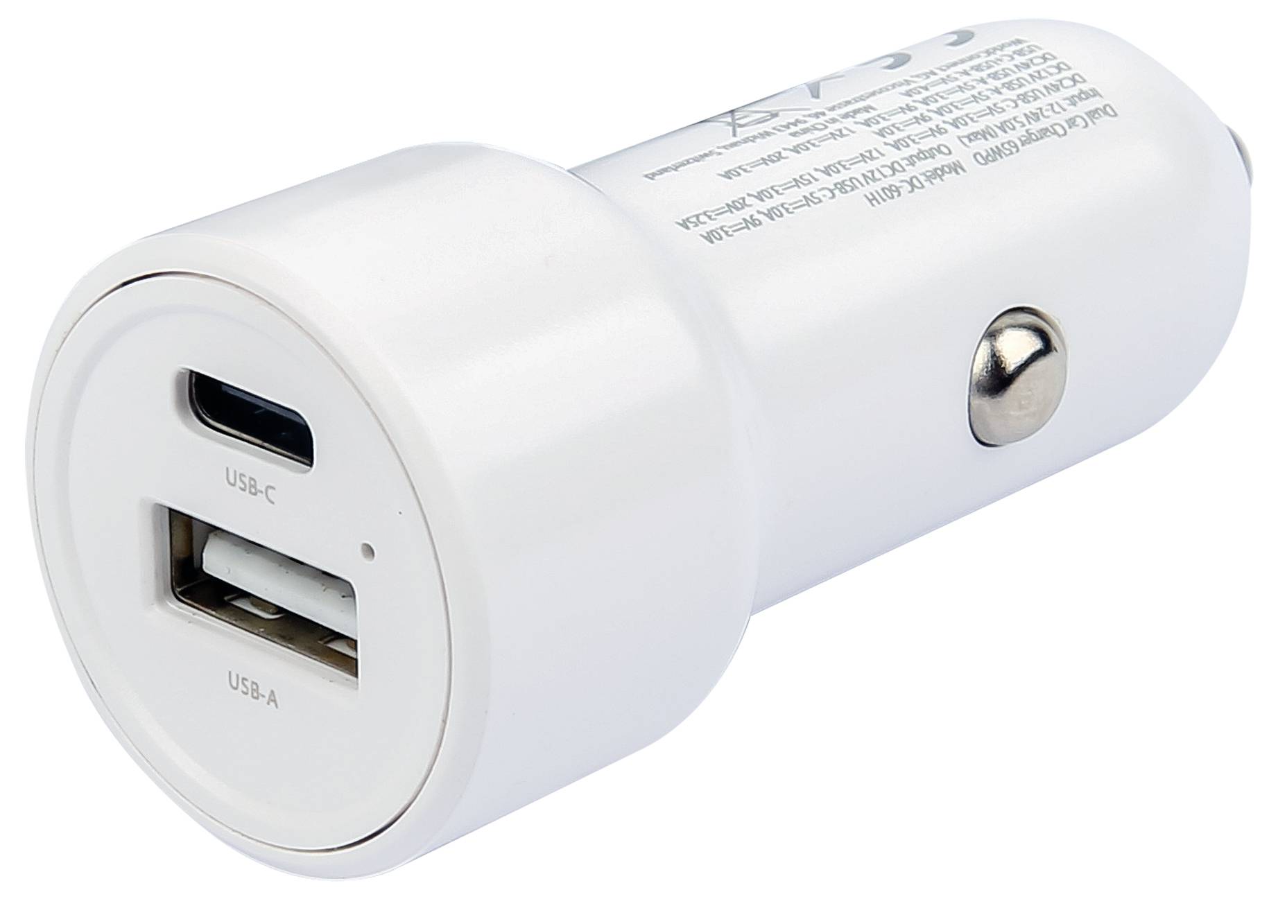 Skross Dual Car Charger 65W PD Belastbarkeit Strom max.=3.25A 12V zu 5 V, 12/24 V, 24V zu 5V