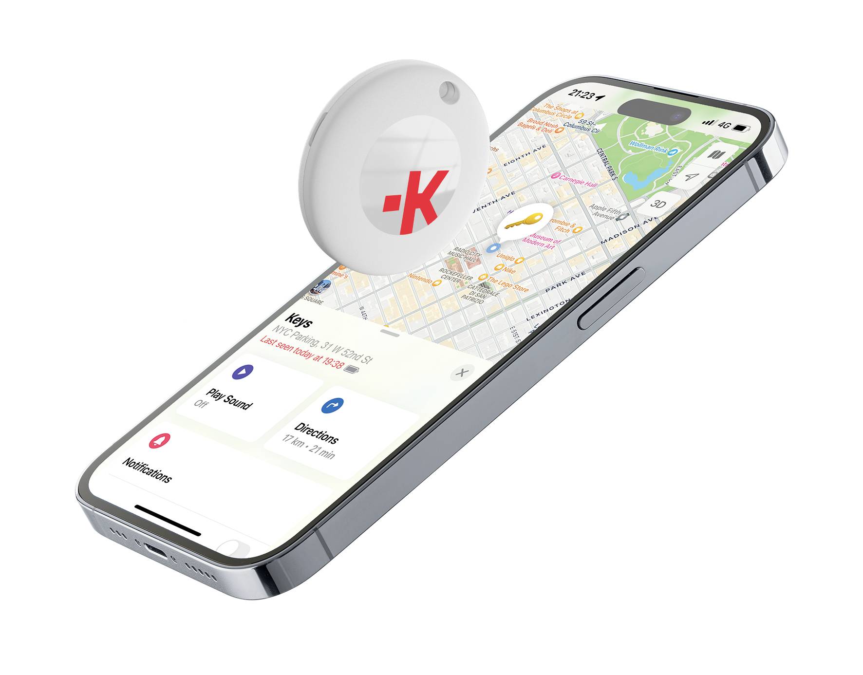 Skross eTAG GPS Ortungssystem Gepäckstücktracker, Multifunktionstracker Weiß 1St.
