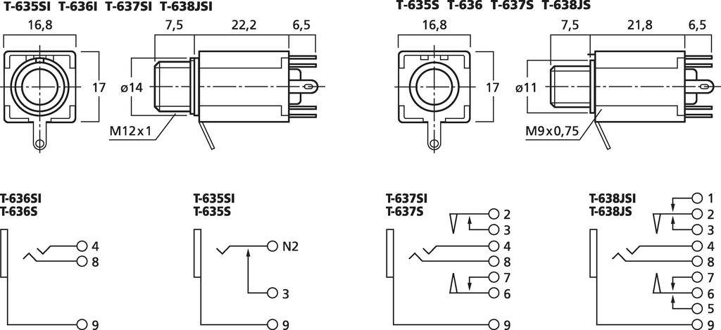 Monacor T-635SI 6.3mm Klinkenbuchse