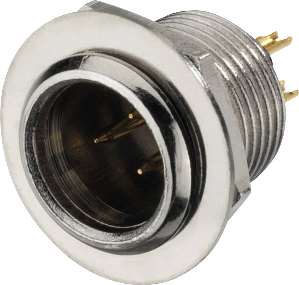 Monacor XLR-308/P Mini XLR-Einbaustecker