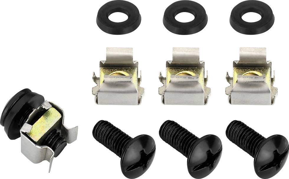 Monacor MZF-8645 Käfigmuttern-Schraubenset