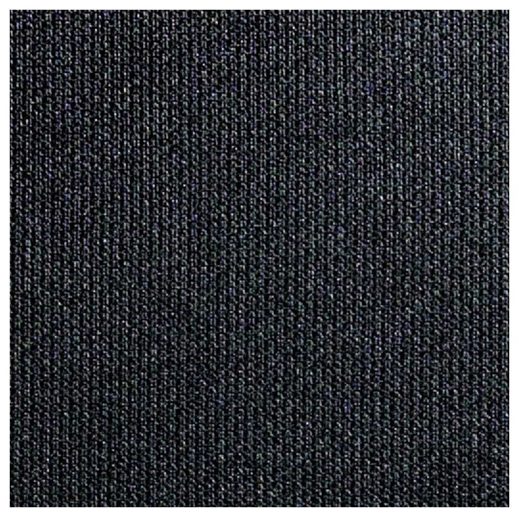 Dunkelgraue, fein strukturierte Stoffoberfläche mit leichtem Glanz, die gleichmäßig und dicht gewebt erscheint.