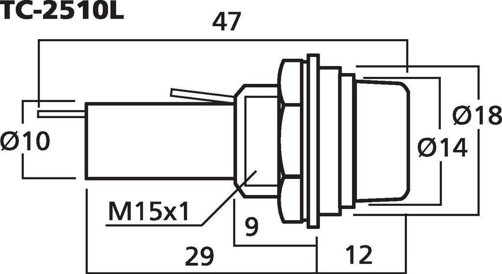 Monacor 0031050 TC-2510L Sicherungshalter 10A 50V 1St.