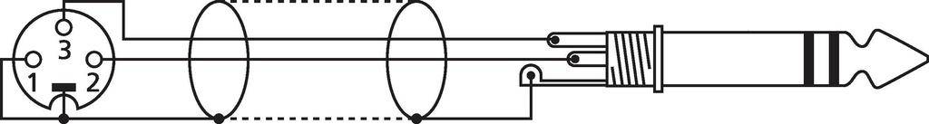 Monacor MEL-202/SW XLR Kabel [1x XLR-Stecker - 1x Klinkenstecker 6.3mm (stereo)] 2m Schwarz