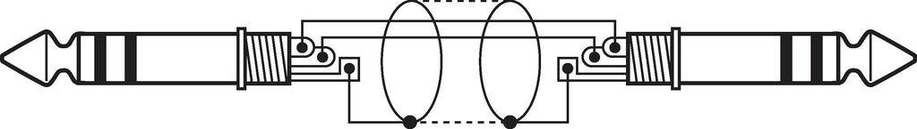 Monacor 0065670 Klinke Audio Verbindungskabel [1x Klinkenstecker 6.3mm (stereo) - 1x Klinkenstecker 6.3mm (stereo)] 1m Schwarz