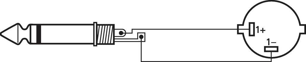 Monacor Lautsprecher Anschlusskabel [1x Lautsprecherstecker - 1x Klinkenbuchse 6.3mm (mono)] 2 x 1.5mm² 5m Schwarz