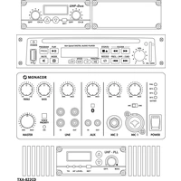 Monacor TXA-822CD Transportables Verstärkersystem Monacor TXA-822CD Transportables Verstärkersystem