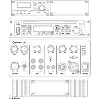 Monacor TXA-820CD Transportables Verstärkersystem Monacor TXA-820CD Transportables Verstärkersystem