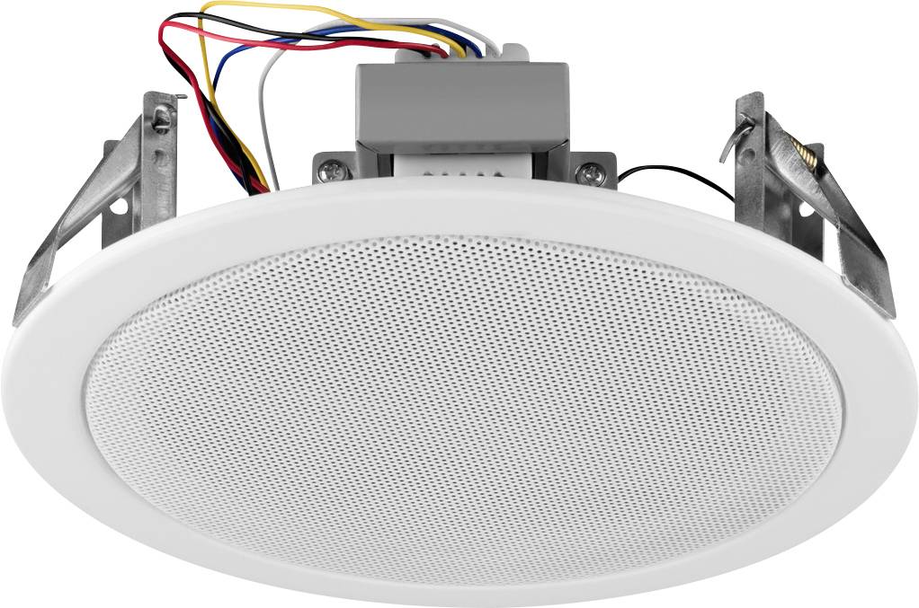 Monacor EDL-16 ELA-Deckenlautsprecher 100V Weiß 1St.