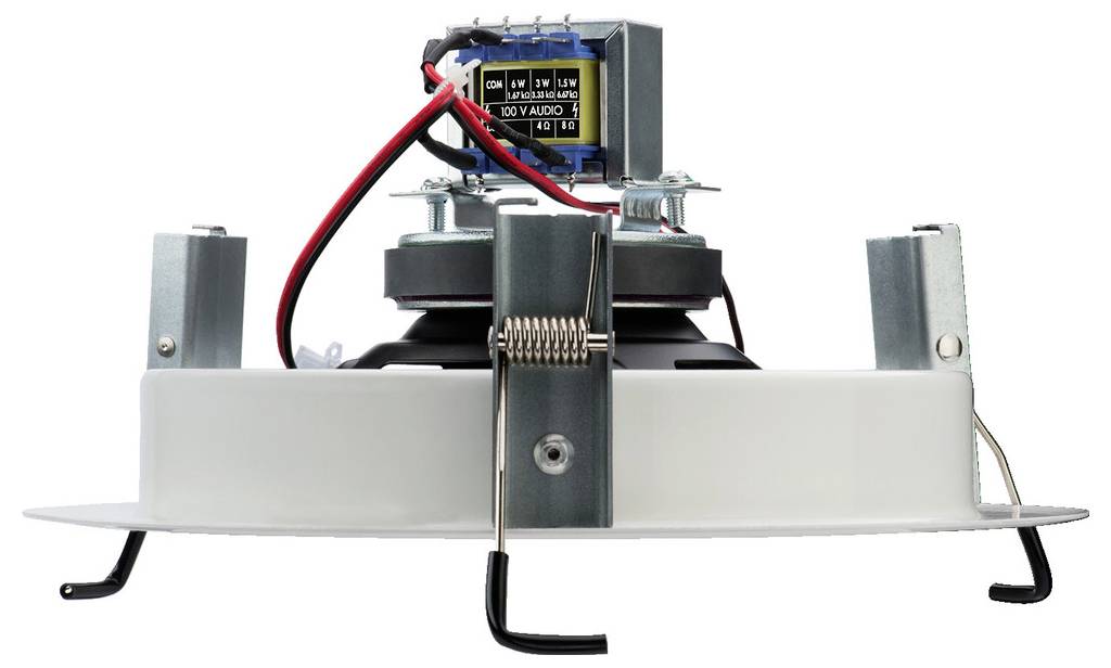 Monacor EDL-70/WS ELA-Deckenlautsprecher 100V Weiß 1St.