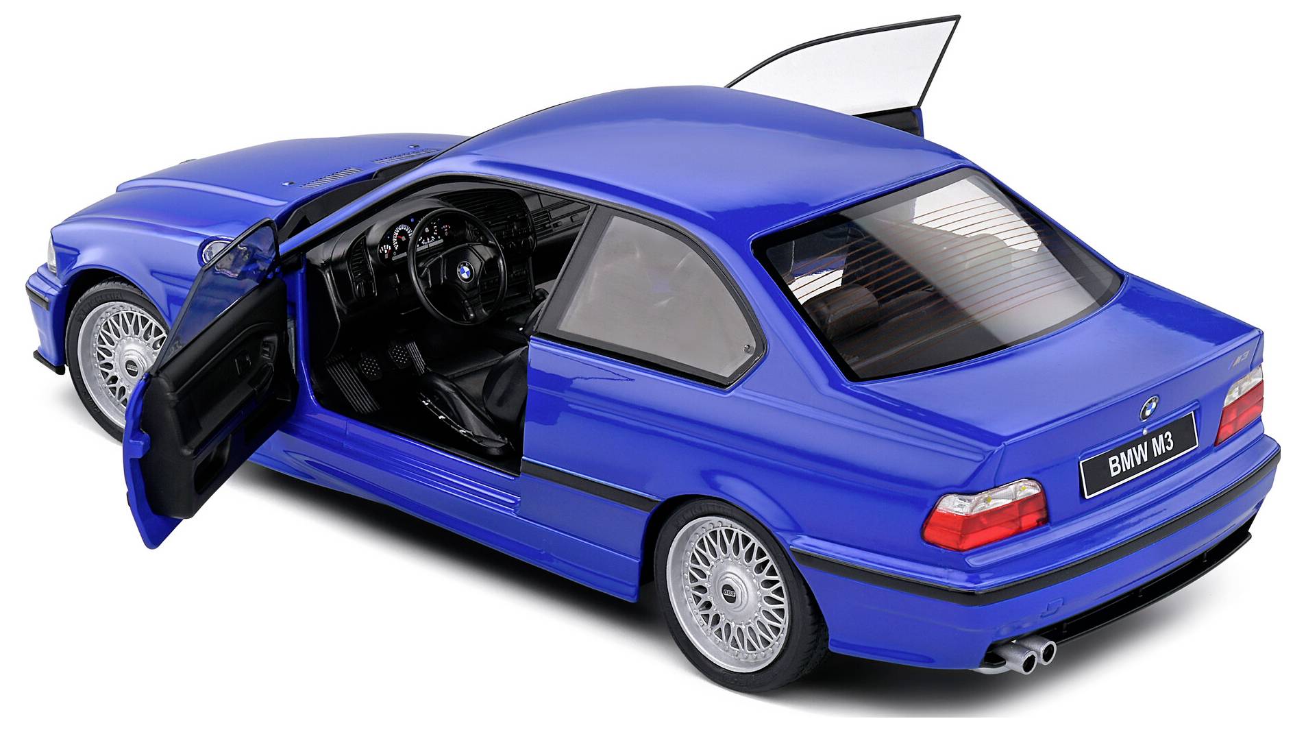 Solido BMW E36 M3 Coupe 1996 blau 1:18 Modellauto