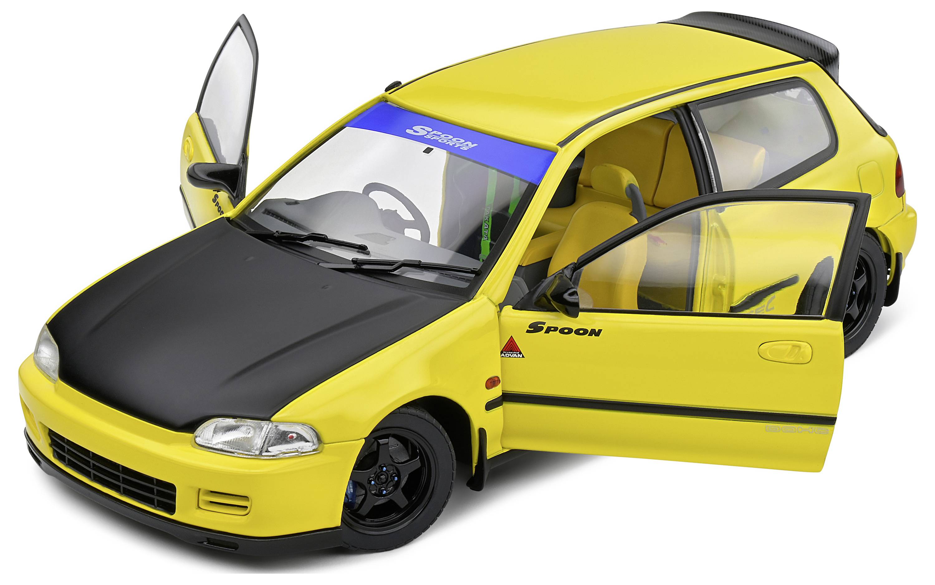 Solido Honda Civic (EG6) 1991 gelb 1:18 Modellauto