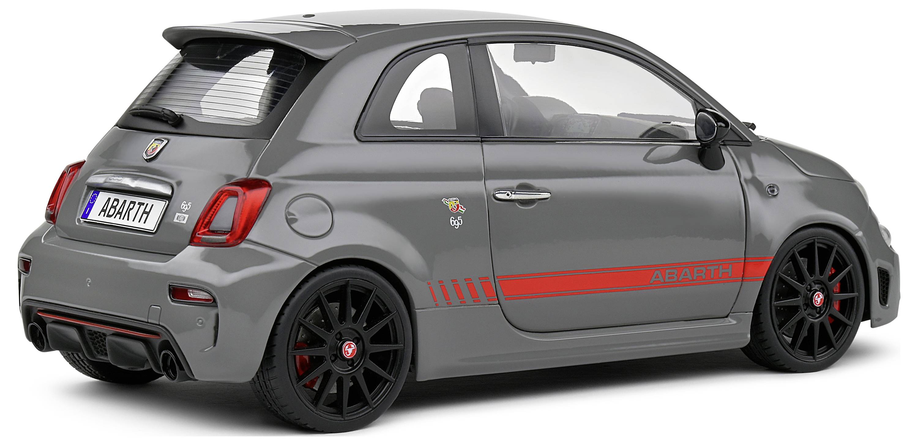Solido Fiat 695 Abarth 2022 grau 1:18 Modellauto