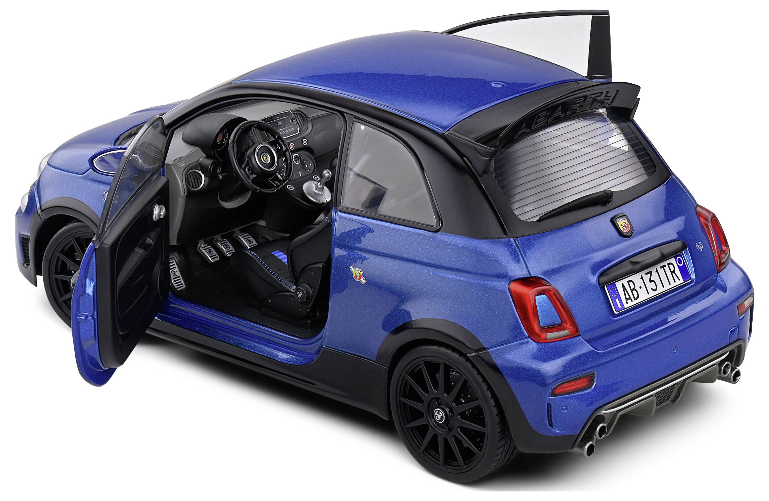 Solido Fiat 695 Abarth 2022 blau 1:18 Modellauto