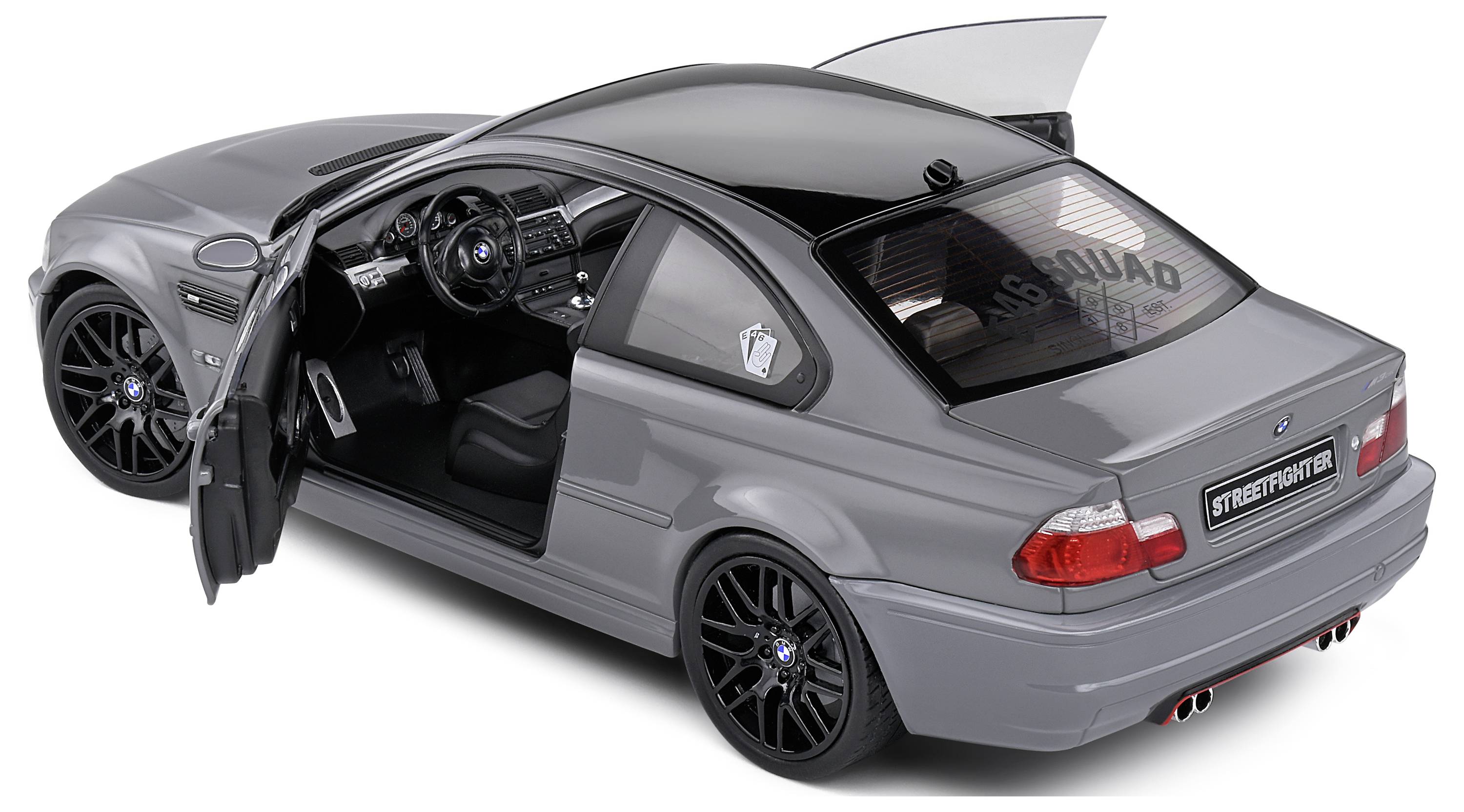 Solido BMW E46 M3 Coupe 2000 grau 1:18 Modellauto